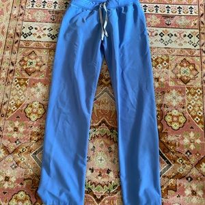 Figs Livingston small tall Ceil blue pants